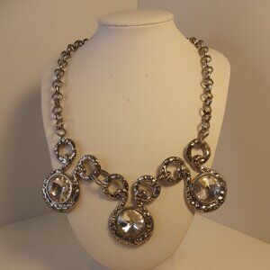 Statement Necklace Large Rhinestone Crystals